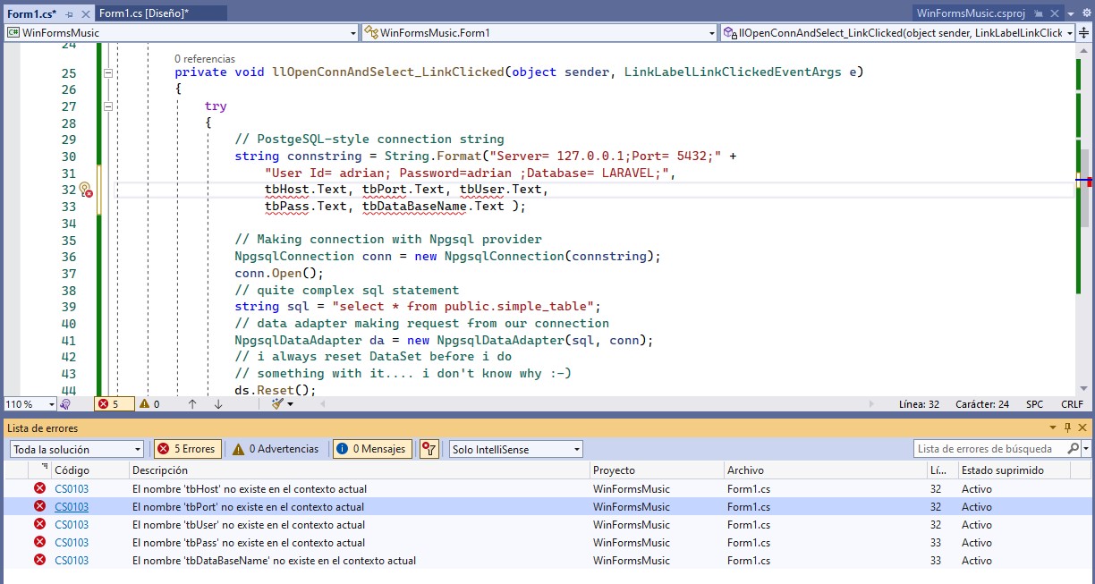 Form1.cs Error